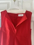 Womens Lemaire Red Sleeveless Dress Size 38 Usa Excellent Cond. Fixed Price $180.00.