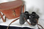 Vintage Luna Binoculars 7X 50 Field 7.1 Coated Optics Brown Case Movie Prop. Fixed Price $42.50.