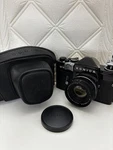 N.mint Case Konica Fp Black Film Camera Hexanon 52MM F/1.8 Lens From Japan. Fixed Price $199.54.