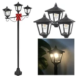72" Outdoor Solar Lamp Post Light Led Triple Head Street Garden Pathway Christma. Fixed Price $66.99.