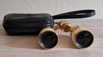 Selsi Opera Binoculars With Original Case Marked B208 Japan 3X Coated. Fixed Price $17.00.