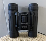 Tasco 10X25 Mm Compact Folding Binoculars W/ Case Model # 168RB Black. Fixed Price $22.75.