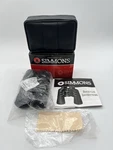 Simmons 10X25 Compact Folding Binoculars Model 1159 New Box W/ Case Fov 288FT. Fixed Price $17.95.
