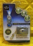 Sharper Image 3-IN-1 Mini Digital Camera With Led Keyring Flashlight. Fixed Price $12.99.