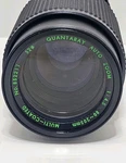 Quantary Auto Zoom 1:4.5 80-205MM Multi-coated Konica Telephoto Lens W/ Case. Fixed Price $12.88.