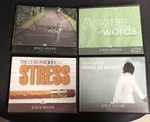 4 X Joyce Meyer Cd Sets Mount Up, Cure For Stress,power Words, What Future Hold. Fixed Price $26.99.