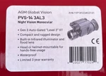 Agm Global Vision PVS-14 3AL3 Gen Auto-gated Level Night Monocular. Fixed Price $2000.00.
