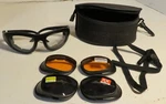Bobster Eyewear Sport And Street Safety Sun Glasses Set Lot Guc Case Strap. Fixed Price $24.98.