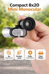 High - Quality Portable Mini Pocket Monocular Telescope For Outdoor Adventures. Fixed Price $13.69.