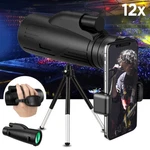 12X Zoom Monocular Telescope BAK4 Waterproof+ Tripod For Hunting Camping Birding. Fixed Price $27.99.