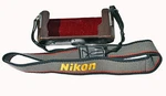 Original Nikon Camera Neck Strap + Half Leather Case From Vintage. Fixed Price $20.00.