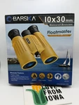 New Barska Wp Floatmaster Binoculars (blue Lens, Yellow) 10X30MM,. Fixed Price $74.95.