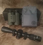 Sig Sauer Optics Set KILO3000BDX 10X42 Rf Binos+ SIERRA3BDX 4.5-14X50 Scope. Fixed Price $1000.00.