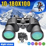 Day Night 10-180X100 Powerful Binoculars Long Range Wide Angle BAK4 Telescope Us. Fixed Price $49.99.