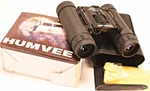 Humvee Compact Binoculars With Case And Cleaning Cloth - New. Fixed Price $14.28.