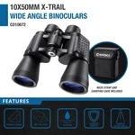 Barska 10X50MM Wide Angle Porro Prism Binoculars Blue Lens + Carry Case CO10672. Fixed Price $45.99.
