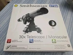 Smithsonian 30X Telescope/monocular - New In Box. Fixed Price $14.95.