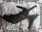 METRO7 Black Sling Pumps W/ankle Strap & Button 9.5M New W/original Box. Fixed Price $19.88.