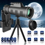 Day / Night Vision 80X100 Zoom Hd Monocular Starscope Telescope BAK4. Fixed Price $18.98.