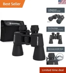 Cometron 7X50 Binoculars Perfect For Stargazing & Watching, 50MM Lenses. Fixed Price $60.00.