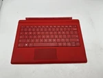 Microsoft Model 1644 Type Cover For Surface Pro 3 Red Keyboard Free S/h. Fixed Price $34.99.