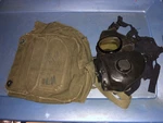 Vietnam War Us Army M17A1 Gas Mask With Bag Size Medium Dated 1968. Fixed Price $65.00.