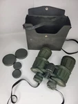 Vintage Sears Army Green Binoculars Model No. 473 2586500 10X50MM With Case. Fixed Price $67.99.