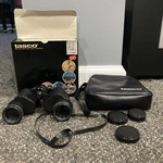 Vintage Nfl Tasco 7X35 Binoculars With Lens Covers, Strap And Bag. Fixed Price $12.00.