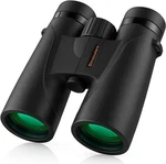 12X42 Binoculars, 8K Ed Glass, Compact High Power, Weather Resistant, Black. Fixed Price $55.99.