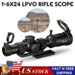 Cvlife 1-6X24 Lpvo Rifle Scope R/g Illumination Optics + Double Ring Mount. Fixed Price $99.99.