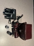 Tasco 8000 Binocular Camera With 3 Lenses (150MM, 70MM, 100MM) & Leather Case. Fixed Price $300.00.