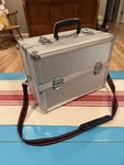 Vintage Kalimar Hard Aluminum Clam Shell Camera Case. Fixed Price $61.00.