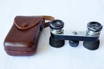 Toko Pride Opera Binoculars Glasses, 2.5X W/ Leather Case Made Occupied Japan. Fixed Price $25.00.