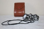 Vintage Luxor Binoculars 6X15 Achromatic 28083 With Leather Case Belt Holder. Fixed Price $48.00.
