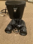 Vintage Revue Vergutete Optik 7X50 4202 Binoculars. W/leather Case.. Fixed Price $38.00.