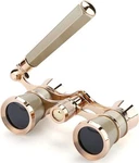 Aroncent Opera Glasses Binoculars 3X25 Theater B-gold With Handle. Fixed Price $39.25.