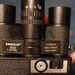 Tasco 8000 Binoculars 7X Magnification 20MM Lens Black Mpn 87752. Fixed Price $70.00.
