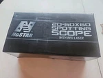 Ncstar NHRB206060G 20-60X60 Laser Spotting Scope With Tripod. Fixed Price $59.00.
