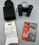 Bushnell Power View Binoculars 12X25 Model 13-1225 W/ Soft Case. Fixed Price $14.39.