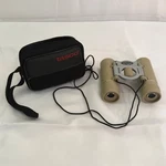 Tasco Fashion Compact 8X21 Binoculars Tan With Case And Neck Strap 168RB-1. Fixed Price $18.50.