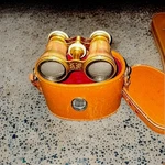 Vintage Lamaire Paris France Mother Of Pearl & Brass Opera Glasses. Fixed Price $90.00.