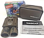 Tasco Camo 10X25 Optics 168BCR Rubber Armored Binoculars 294FT/1000YDS 98M/1000M. Fixed Price $22.99.