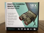 Vivitar Digital Camera Binoculars With Night Vision Plus Accessory Kit 18X Zoom. Fixed Price $60.00.
