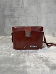 Vintage Nikon Binocular Case-exterior Faux Leather Degraded- Interior Perfect. Fixed Price $22.95.