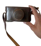 Leica Eveready Leather Case Strap + Leitz Wetzlar Papers Import Certificate. Fixed Price $129.99.