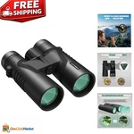 High Magnification 10X42 Binoculars - Ergonomic Design For Clear Daylight Vision. Fixed Price $105.99.