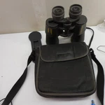 Minolta Standard Zoom Binoculars 8X-20X50 With Case Caps Black 3.1 At. Fixed Price $70.00.