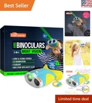 Kids Night Vision Binoculars With Flashlight Stem Learning Toy For Ages 3-6. Fixed Price $33.29.