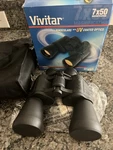 Vivitar Binoculars 7 50 Magnification - Uv Coated Optics Original Box Euc!. Fixed Price $12.00.