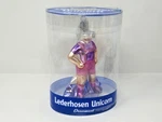 Archie Mcphee Accoutrements Lederhosen Unicorn Glass Christmas Ornament. Fixed Price $17.99.